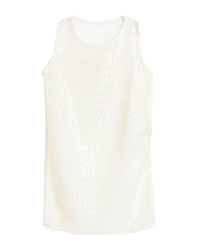 CHARLOTT Short dress White 100% Polyester