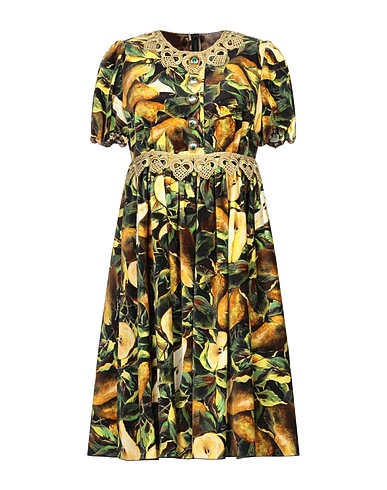 DOLCE&GABBANA Short dress Black 90% Cotton, 6% Polyester, 4% Nylon