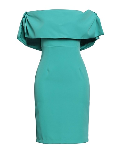 BERNA Sheath dress Turquoise 89% Polyester, 11% Elastane
