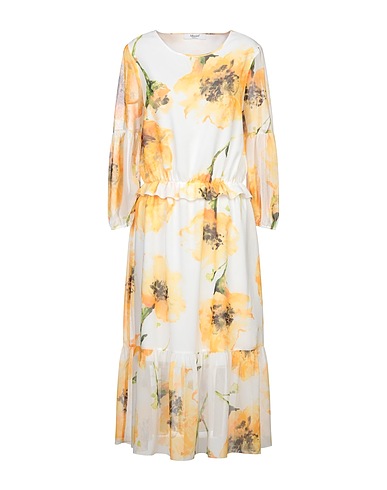 BLUGIRL Midi dress White 100% Polyester