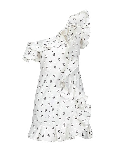 VIVETTA Robe courte Blanc 100% Coton