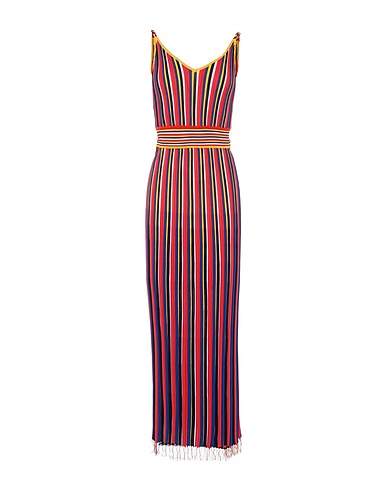 PINKO Long dress Red 65% Viscose, 35% Polyamide