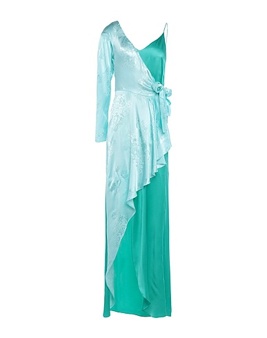 PINKO Long dress Green 75% Acetate, 25% Silk