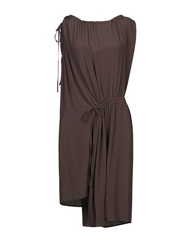GRIFONI Short dress Charcoal 69% Acetate, 31% Silk