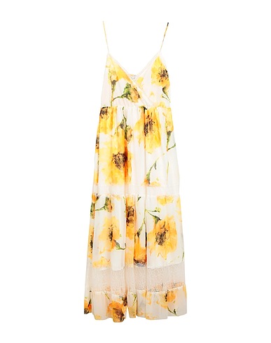 BLUGIRL Long dress Yellow 100% Polyester