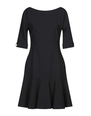 DOLCE&GABBANA Short dress Black 99% Virgin Wool, 1% Elastane