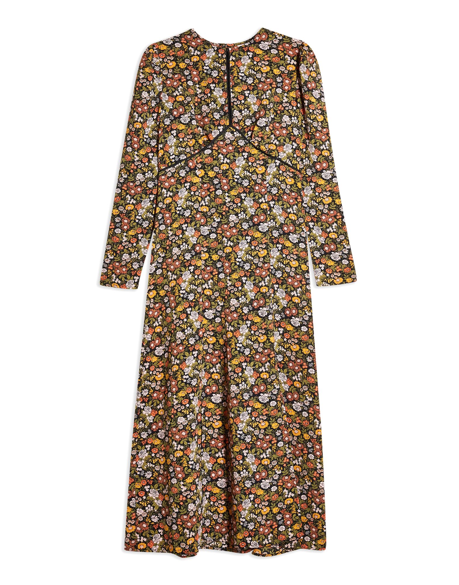 topshop floral midi dress