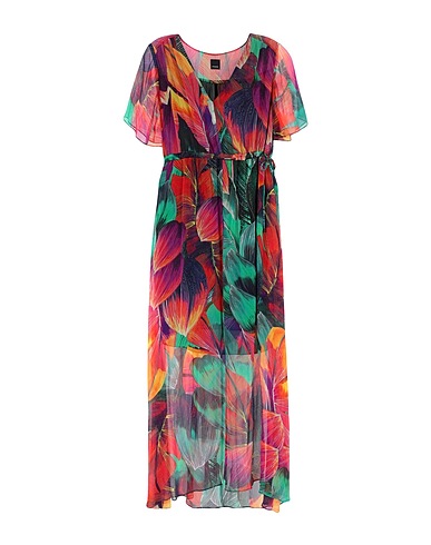 PINKO Vestito lungo Verde 100% Viscosa