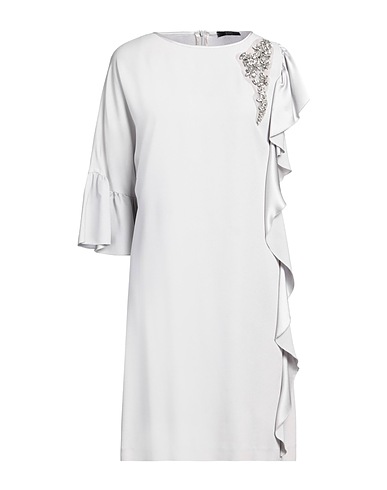 SEVENTY VENEZIA Midi dress Light grey 70% Acetate, 30% Viscose