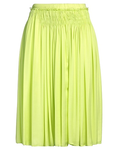 ALYSI Midi skirt Lime green 100% Viscose