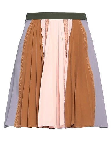 VALENTINO GARAVANI Mini skirt Lilac 100% Silk, Cotton, Polyamide