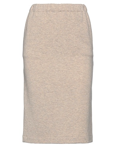 MAJESTIC FILATURES Midi skirt Sand 100% Merino Wool