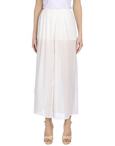 MANILA GRACE Long skirt White 100% Polyester