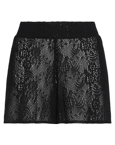ALICE + OLIVIA Shorts & Bermuda Black 95% Nylon, 5% Elastane