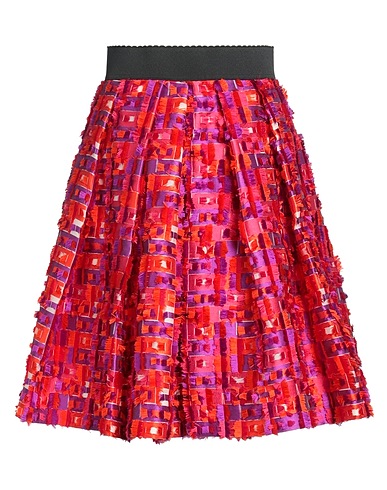 DOLCE&GABBANA Midi skirt Fuchsia 72% Polyester, 28% Silk