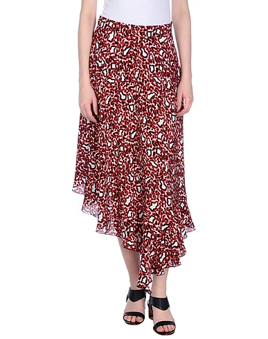 STELLA McCARTNEY Midi skirt Red 100% Silk
