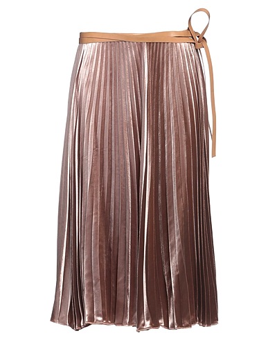 VALENTINO GARAVANI Midi skirt Light brown 82% Viscose, 18% Silk