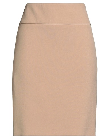 PESERICO Mini skirt SIGN Sand 64% Polyester, 27% Viscose, 6% Cotton, 3% Elastane