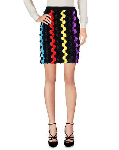 BOUTIQUE MOSCHINO Midi skirt Black 95% Polyester, 5% Other Fibres
