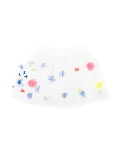 SIMONETTA MINI Gonna Bianco 69% Poliestere, 31% Poliammide