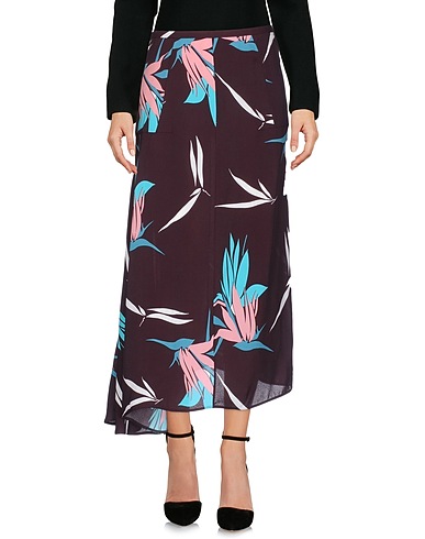 MARNI Midi skirt Plum 100% Viscose
