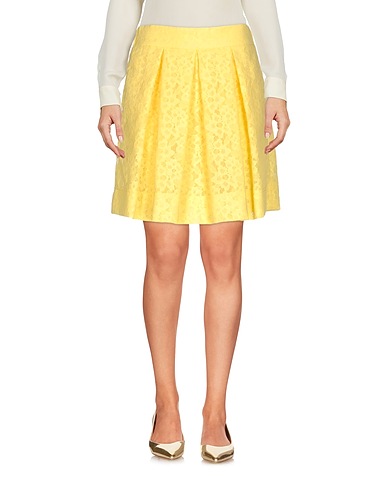 BOUTIQUE MOSCHINO Minigonna Giallo 100% Poliestere