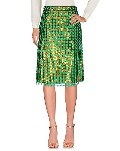 MARCO DE VINCENZO Midi skirt Green 100% Polyester