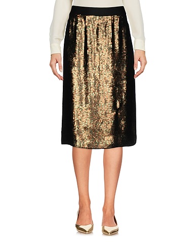 TIBI Midi skirt Green 100% Silk, Polyethylene