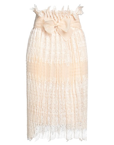 ERMANNO SCERVINO Midi skirt Beige 60% Silk, 40% Polyamide