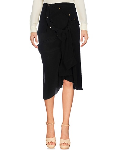 FAITH CONNEXION Midi skirt Black 100% Silk