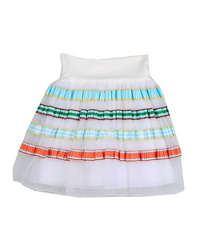 MIMISOL Skirt White 75% Cotton, 20% Polyester, 5% Elastane