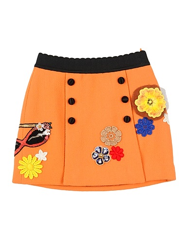DOLCE&GABBANA Skirt Orange 100% Wool