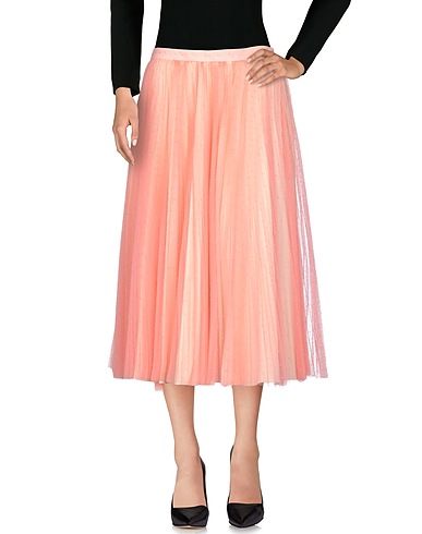 PHILOSOPHY di LORENZO SERAFINI Midi skirt Pink 100% Polyamide