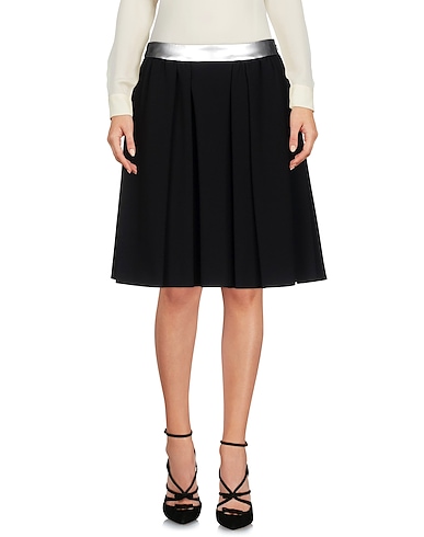 MOSCHINO Midi skirt Black 64% Triacetate, 36% Polyester