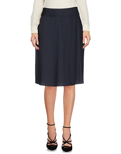 ZOOM JIL SANDER NAVY - Knee length skirt