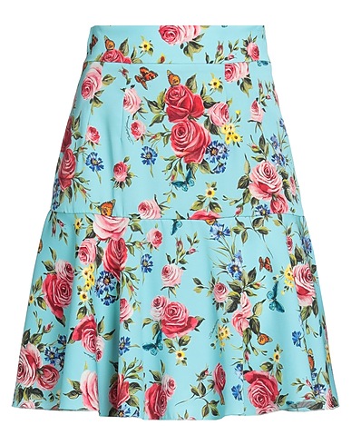 DOLCE&GABBANA Minirock Tūrkis 94% Seide, 6% Elastan