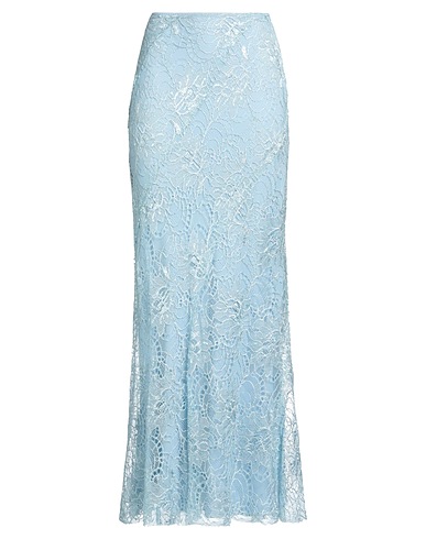 ALBERTA FERRETTI Gonna lunga Celeste 80% Viscosa, 20% Poliammide
