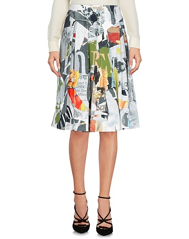 MOSCHINO Midi skirt Light grey 95% Viscose, 5% Other Fibres