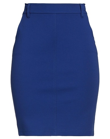 PLEIN SUD Midi skirt Blue 69% Viscose, 25% Polyamide, 6% Elastane
