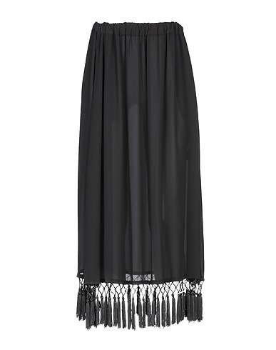 CLOVER CANYON Gonna midi Nero 100% Poliestere, Elastan