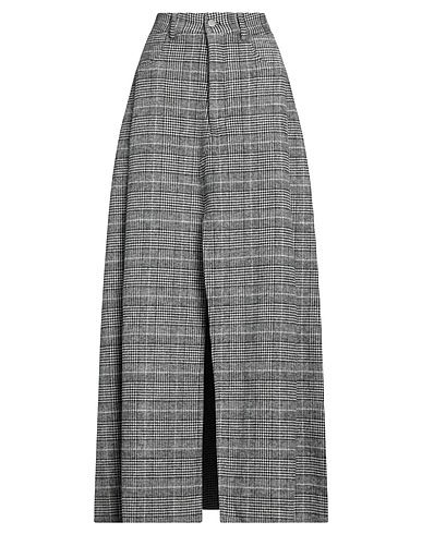 WEILI ZHENG Long skirt Charcoal 85% Polyester, 15% Wool
