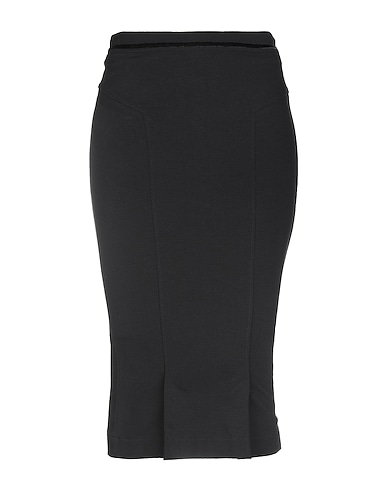 CAVALLI CLASS Midi skirt Black 71% Viscose, 23% Polyamide, 6% Elastane