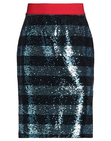 PINKO UNIQUENESS Midi skirt Blue 100% Polyester, Polyamide, Elastane