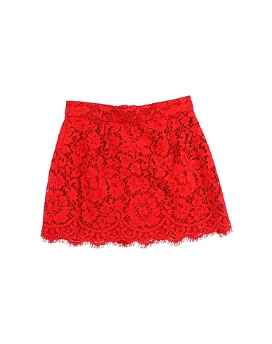DOLCE&GABBANA Gonna Rosso 37% Cotone, 34% Viscosa, 29% Poliammide