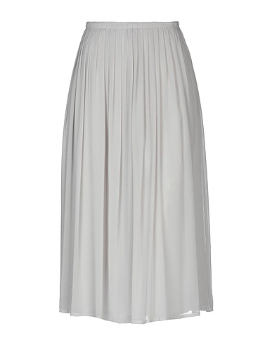 FABIANA FILIPPI Midi skirt Light grey 96% Silk, 4% Elastane, Cotton