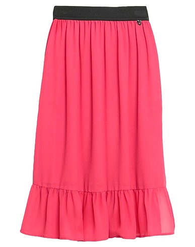 TWINSET Midi skirt Red 100% Polyester