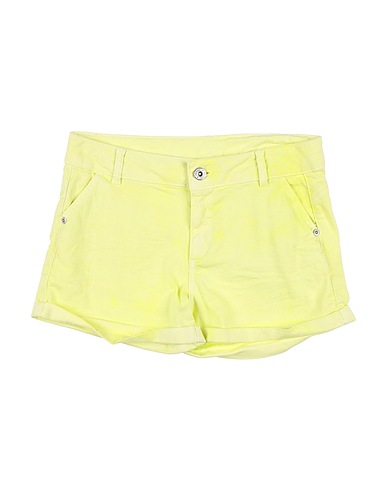 TWINSET Shorts jeans Giallo pastello 98% Cotone, 2% Elastan