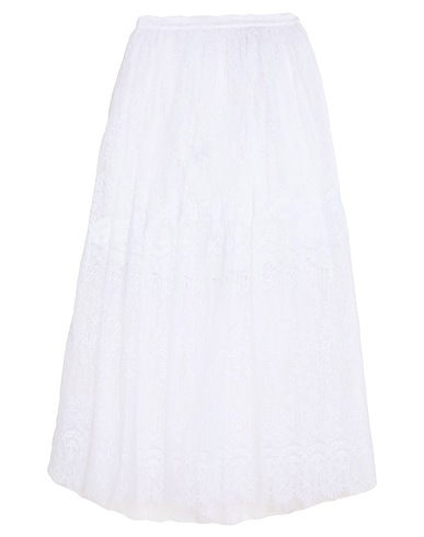 ERMANNO SCERVINO 롱 스커트 화이트 60% 폴리에스테르, 40% 폴리아미드