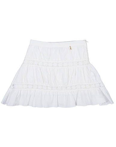 PATRIZIA PEPE Skirt White 100% Cotton