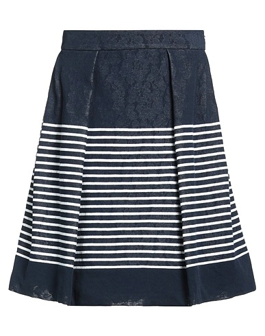 ERMANNO SCERVINO Mini skirt Midnight blue 82% Cotton, 18% Polyamide